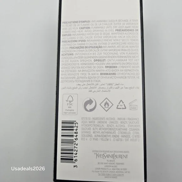 Yves Saint Laurent Libre Eau de Parfum 3.0oz 90ml Womens Fragrance Spray YSL - Picture 5 of 6
